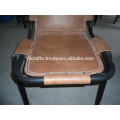 Chaise en cuir industrielle